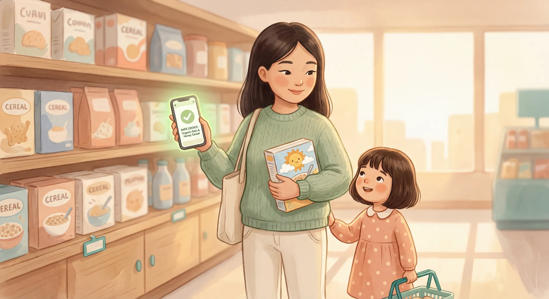 SmrtFood app scanning groceries